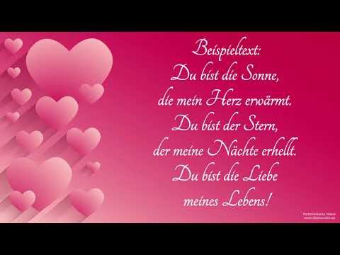 Valentinsvideo - Ich liebe Dich (Lovely Piano)