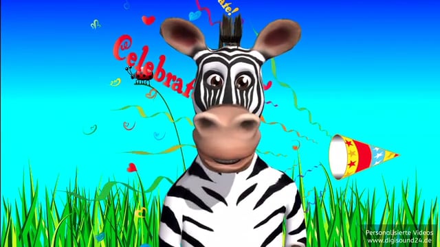 Geburtstagsvideo - Happy Happy Birthday! (Zebra)