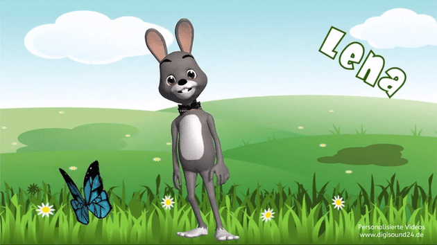 Hase singt Happy Birthday