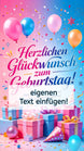 Geburtstagskarte mit egenem Text einfügenGeburtstagskarte mit egenem Text einfügen