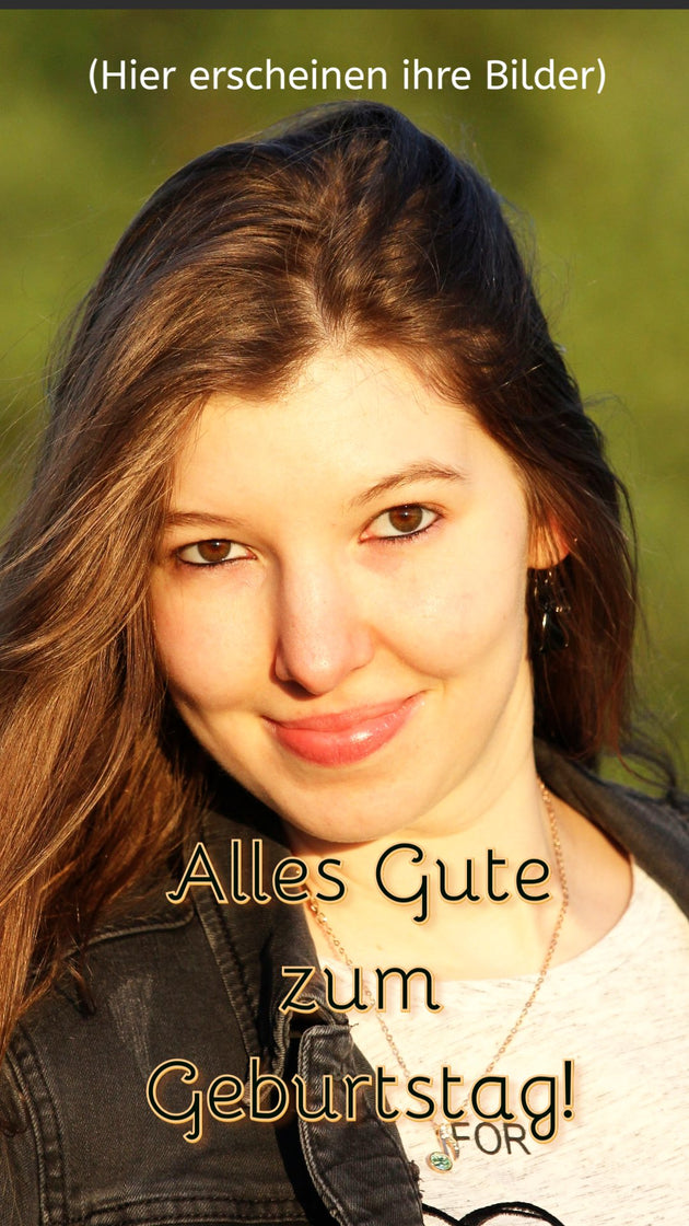 Geburtstagsvideo mit Bild