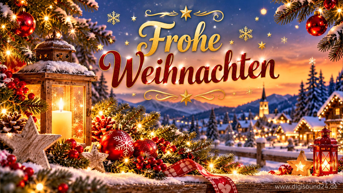 Wunderschöne Weihnachtsgrüße - eigenen Text einfügen