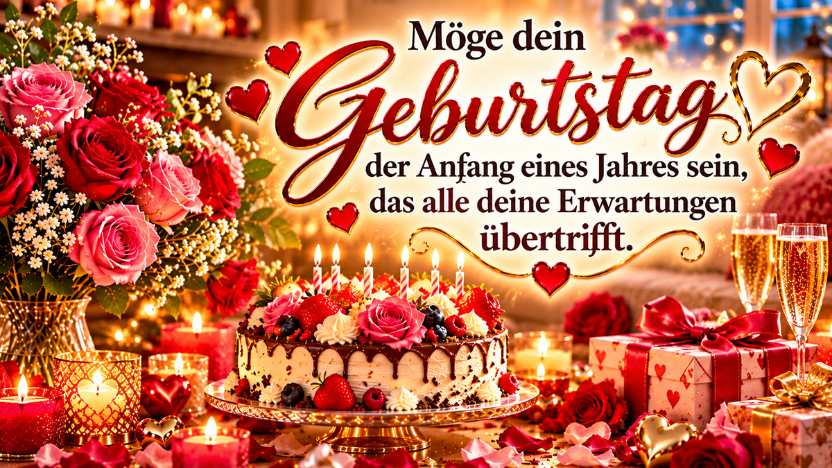 Geburtstagsvideo - wunderschönes Geburtstagslied mit gesungenen Namen