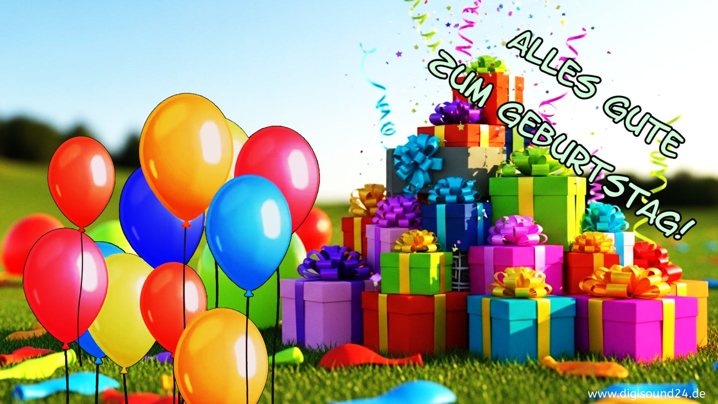 Fröhliches Geburtstagsvideo - Shopversion