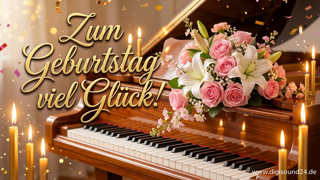  Geburtstag viel Glück - Wunderschöne Klavierversion