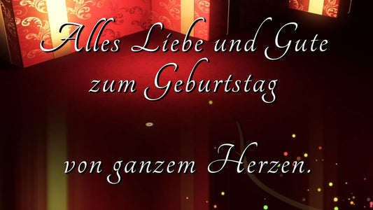 Digitale Geburtstagskarte - Romantisches Geburtstagsvideo mit wunderschöner Klaviermelodie (Sofort-Download) -01