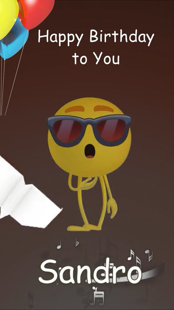 Geburtstagsgruß Video "Emoji" (Hochformat)