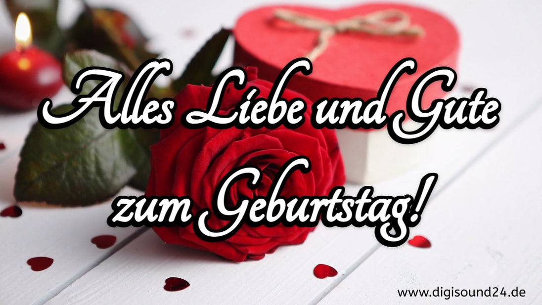 Wunderschönes romantisches Geburtstagsvideo