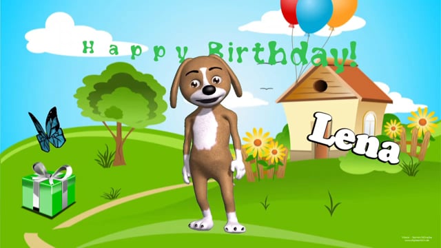 Geburtstagsvideo - Happy Dog (Original Happy Birthday Melodie)