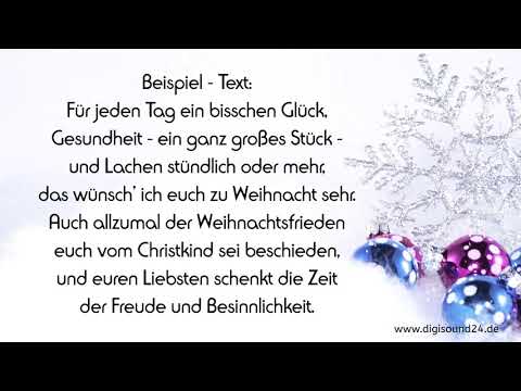 Weihnachtsgrüße - Stille Nacht