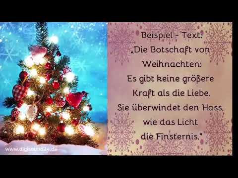 Weihnachtsgrüße - Stille Nacht (mit Gesang)